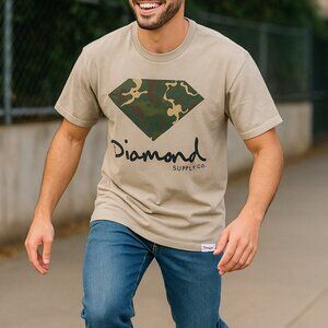 Diamond Supply Co. Camo Logo Graphic Tee